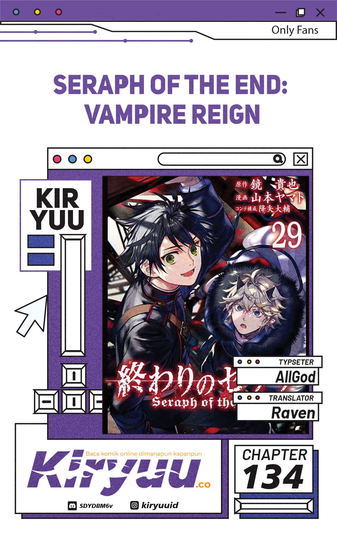 Owari no Seraph Chapter 134 - halaman 1