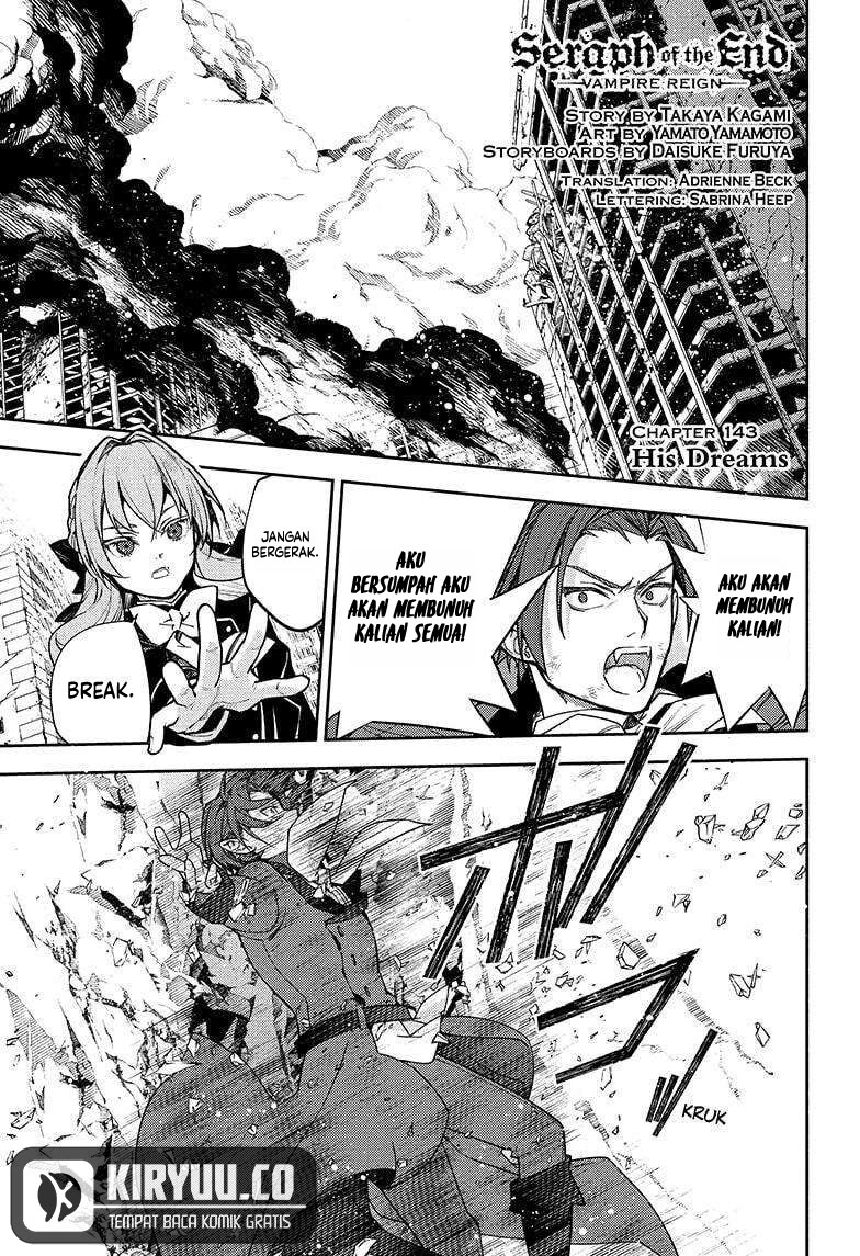 Owari no Seraph Chapter 143 - halaman 3