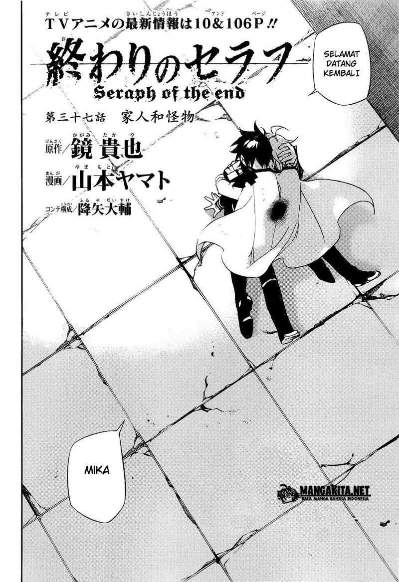 Owari no Seraph Chapter 37 - halaman 3