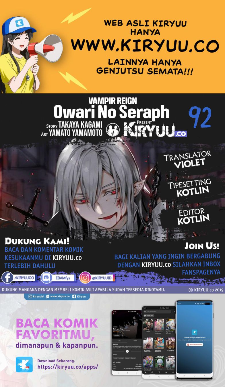 Owari no Seraph Chapter 92 - halaman 1