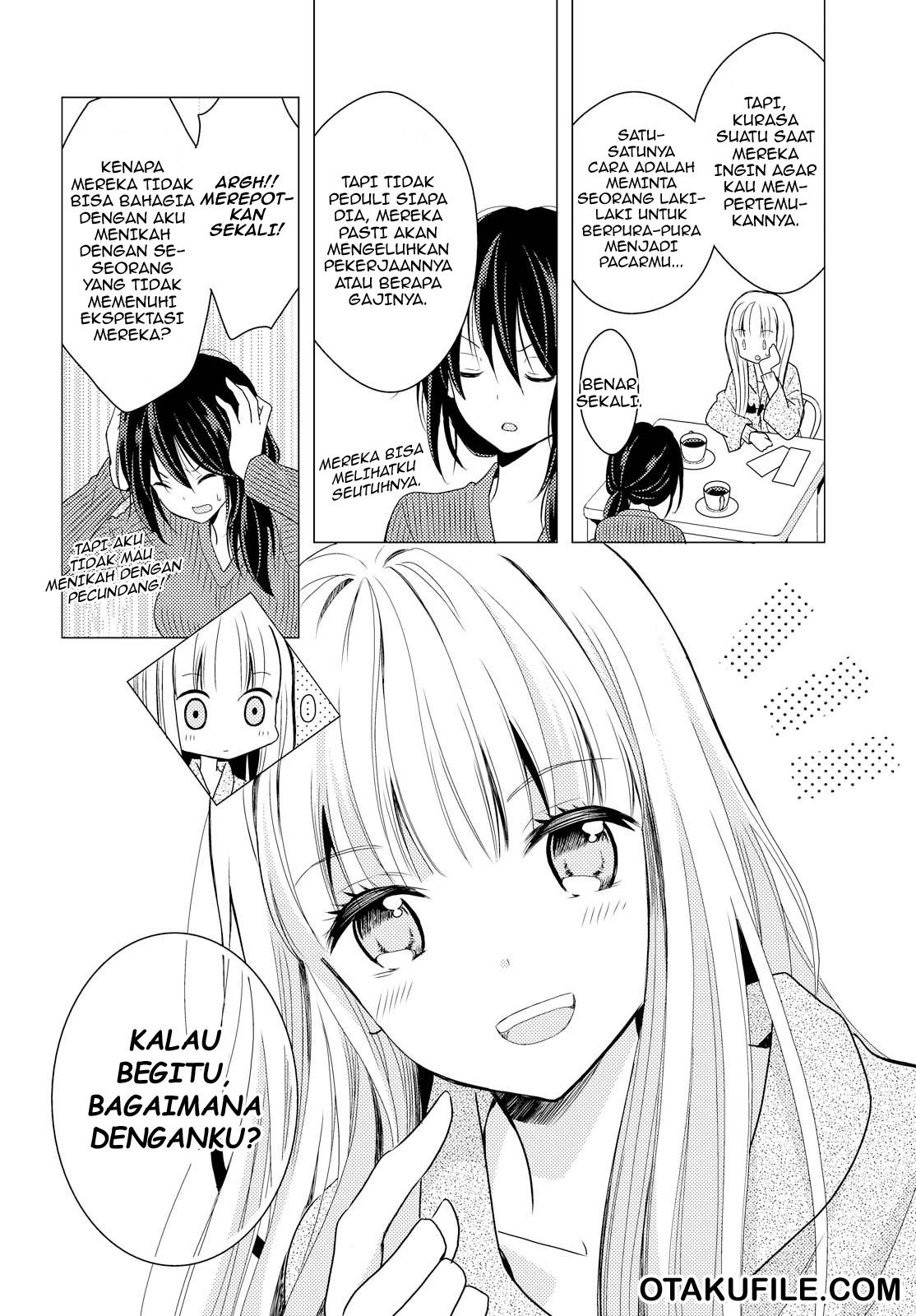 Oya ga Urusai node Kouhai (♀) to Gisou Kekkon Shitemita. Chapter 1 - halaman 6