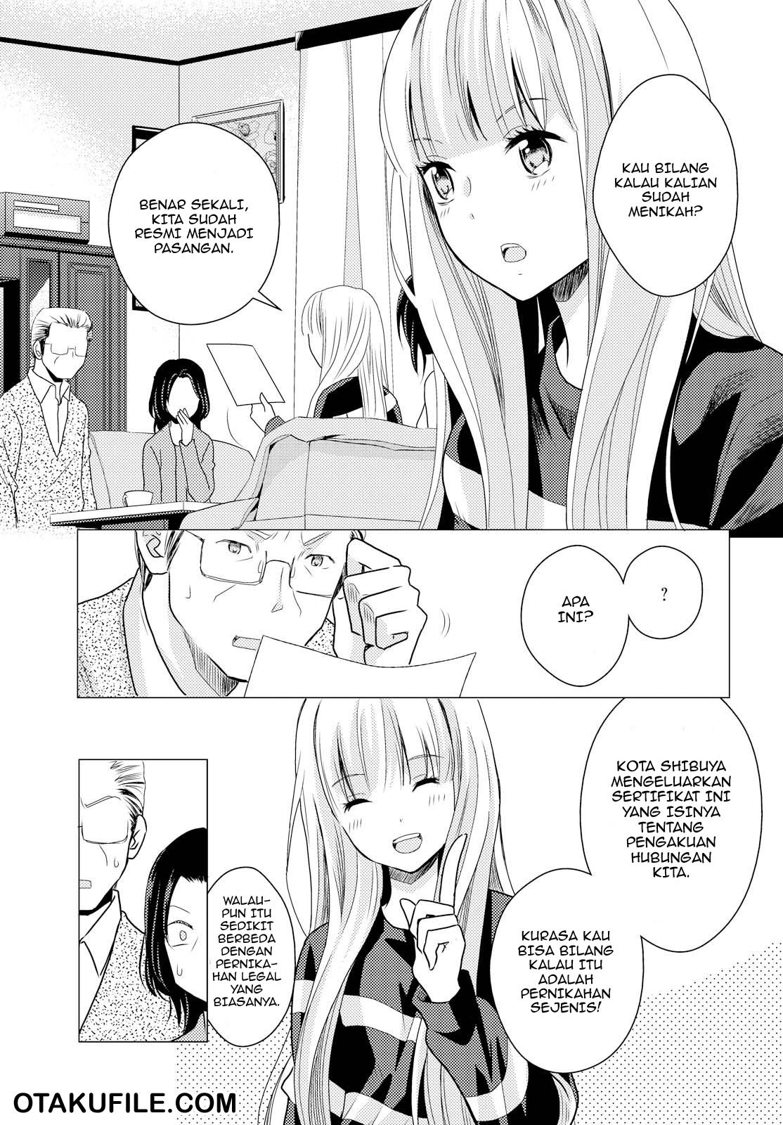 Oya ga Urusai node Kouhai (♀) to Gisou Kekkon Shitemita. Chapter 1 - halaman 9