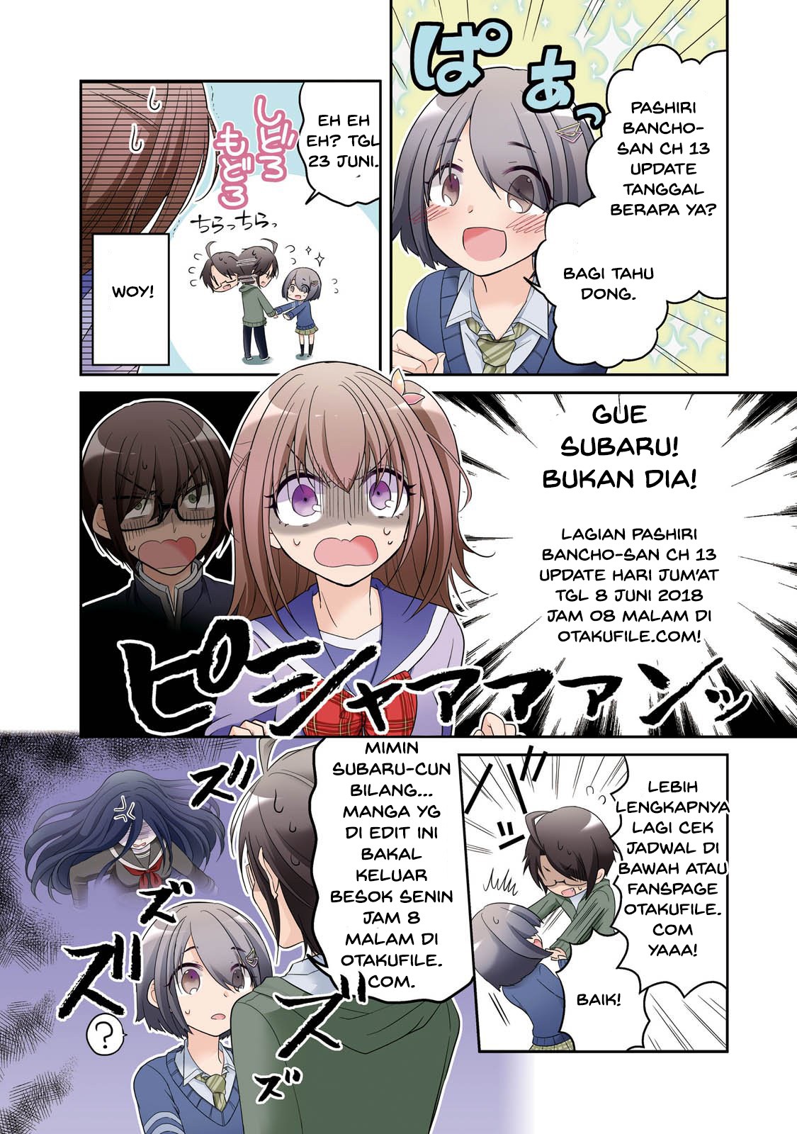 Pashiri na Boku to Koisuru Banchou-san Chapter 12 - halaman 18