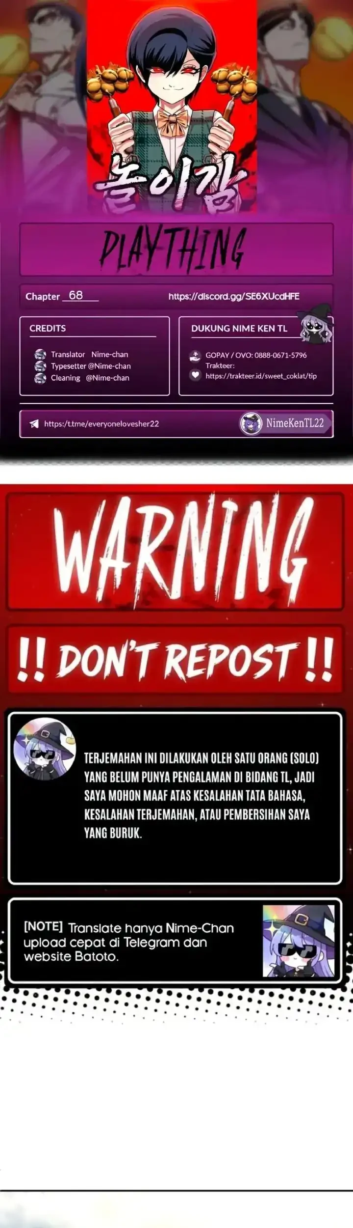 Plaything Chapter 68 - halaman 1
