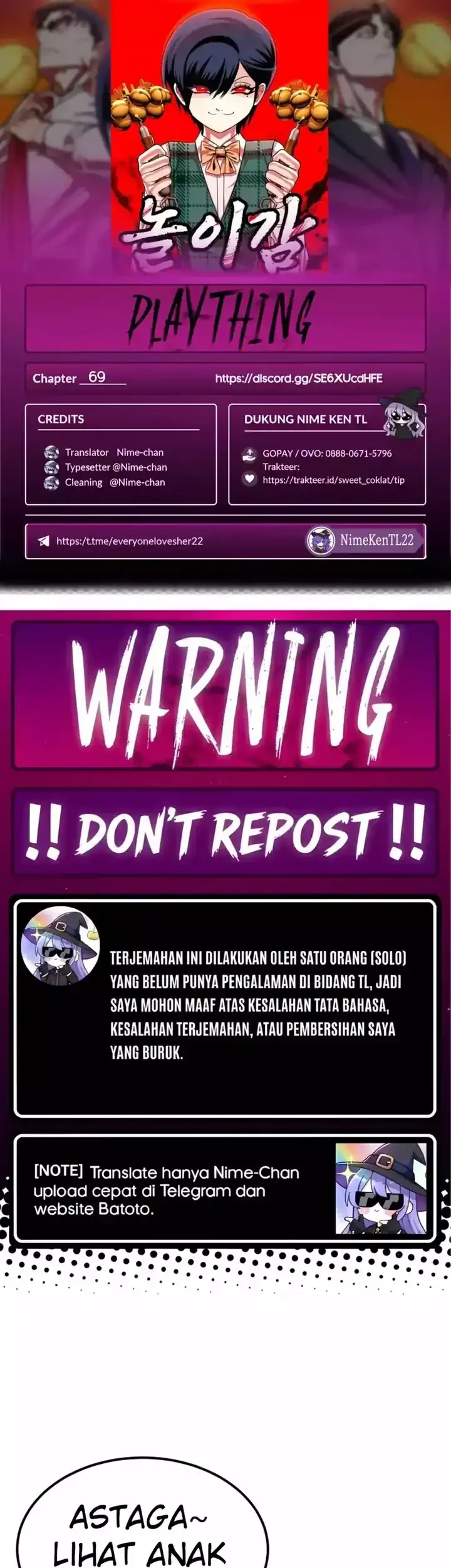 Plaything Chapter 69 - halaman 1