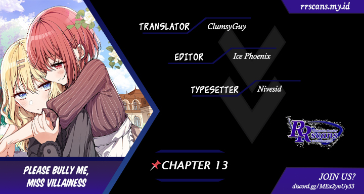 Please Bully Me, Miss Villainess! Chapter 13 - halaman 1