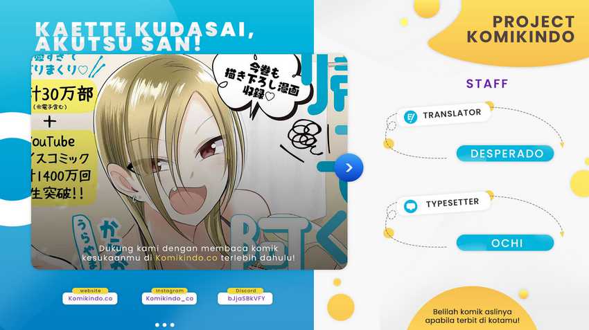 Please Go Home, Akutsu-san! Chapter 104 - halaman 1