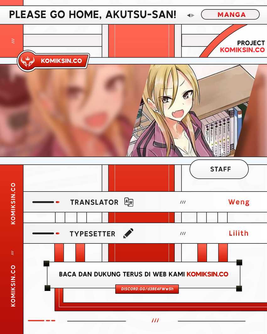 Please Go Home, Akutsu-san! Chapter 188 - halaman 1