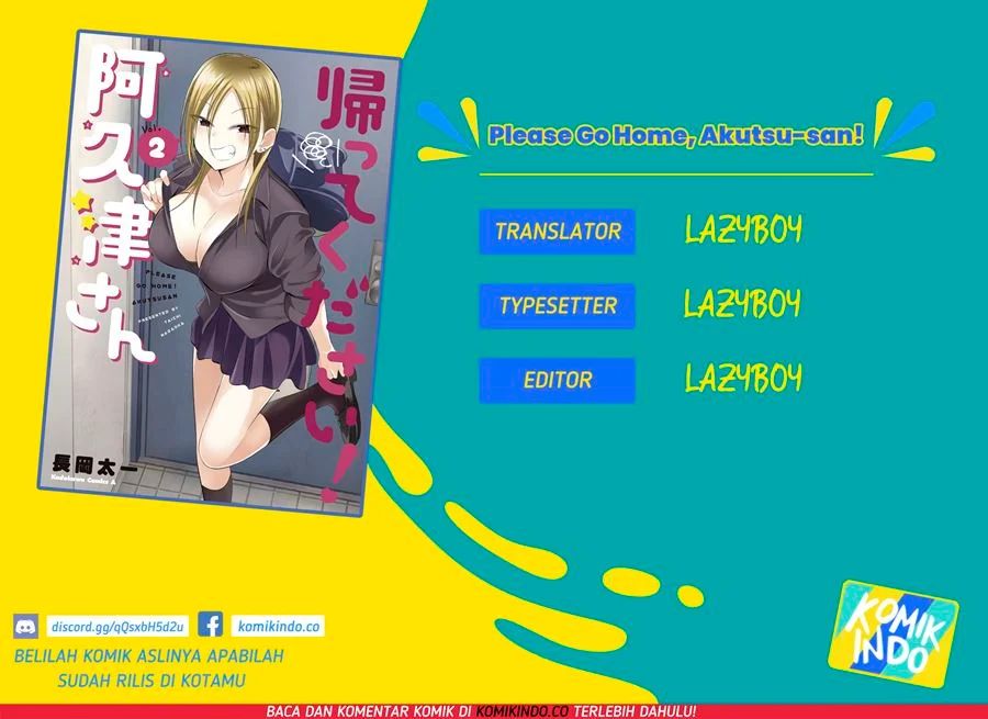 Please Go Home, Akutsu-san! Chapter 20 - halaman 1