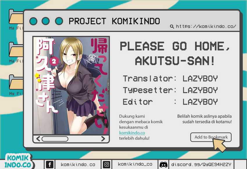 Please Go Home, Akutsu-san! Chapter 65 - halaman 1