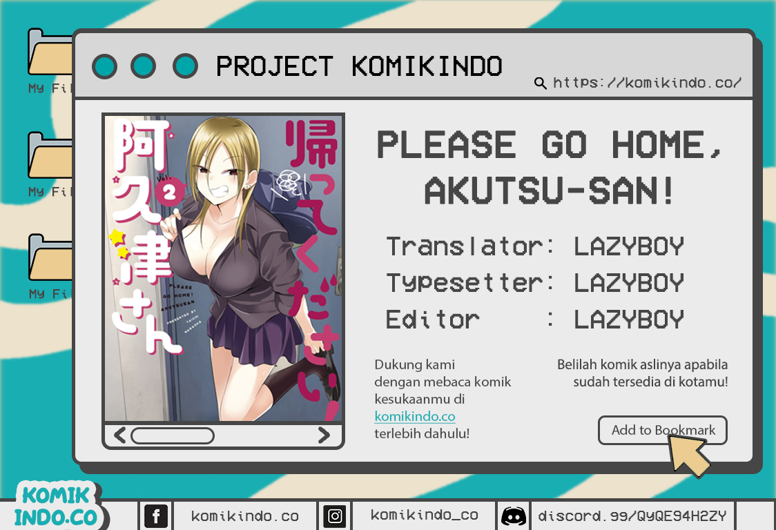 Please Go Home, Akutsu-san! Chapter 67 - halaman 1