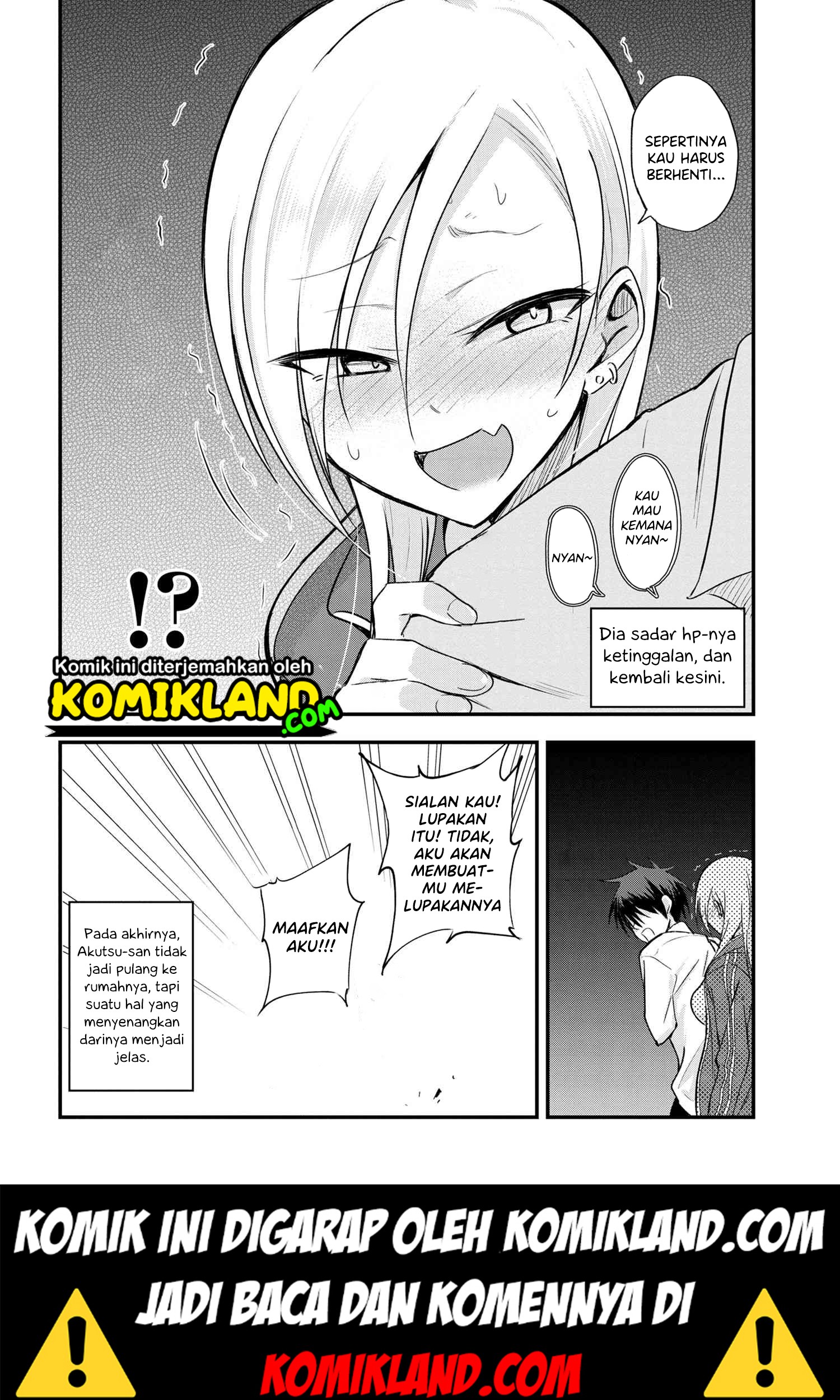 Please Go Home, Akutsu-san! Chapter 7 - halaman 6