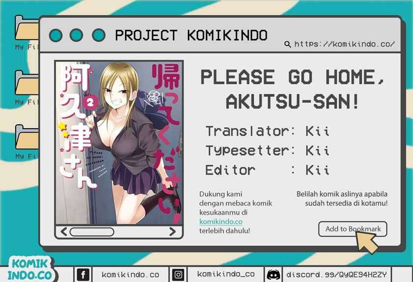 Please Go Home, Akutsu-san! Chapter 74 - halaman 1