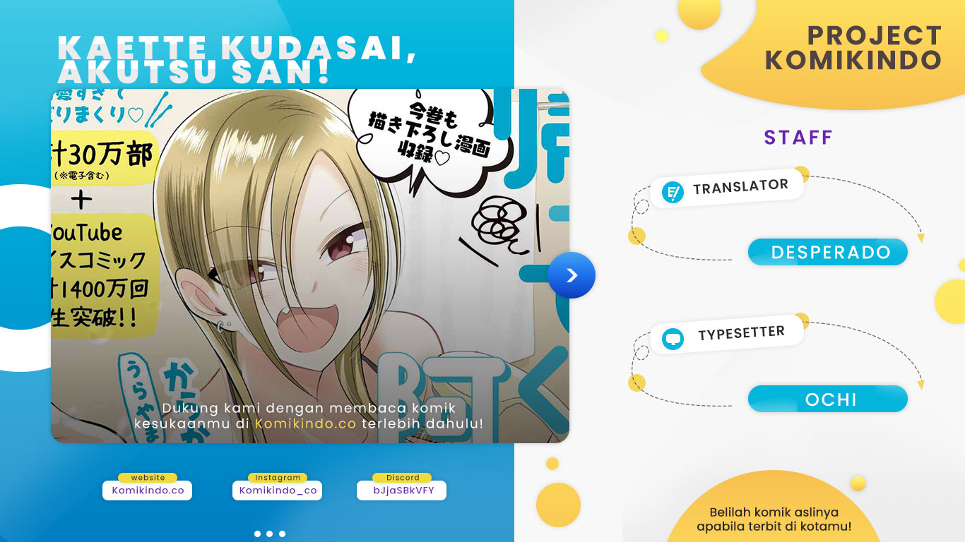 Please Go Home, Akutsu-san! Chapter 98 - halaman 1