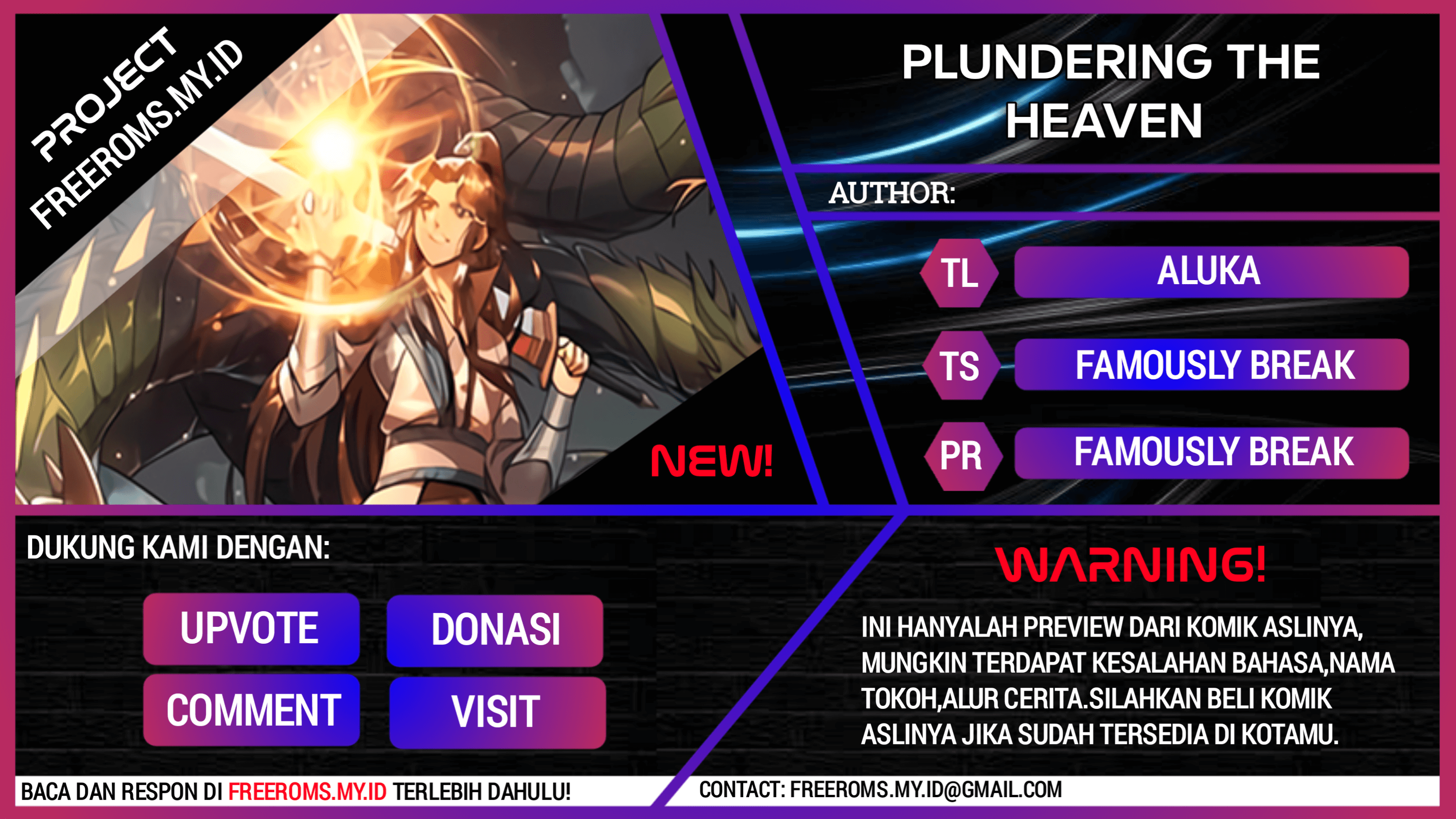 Plundering The Heavens Chapter 1 - halaman 1