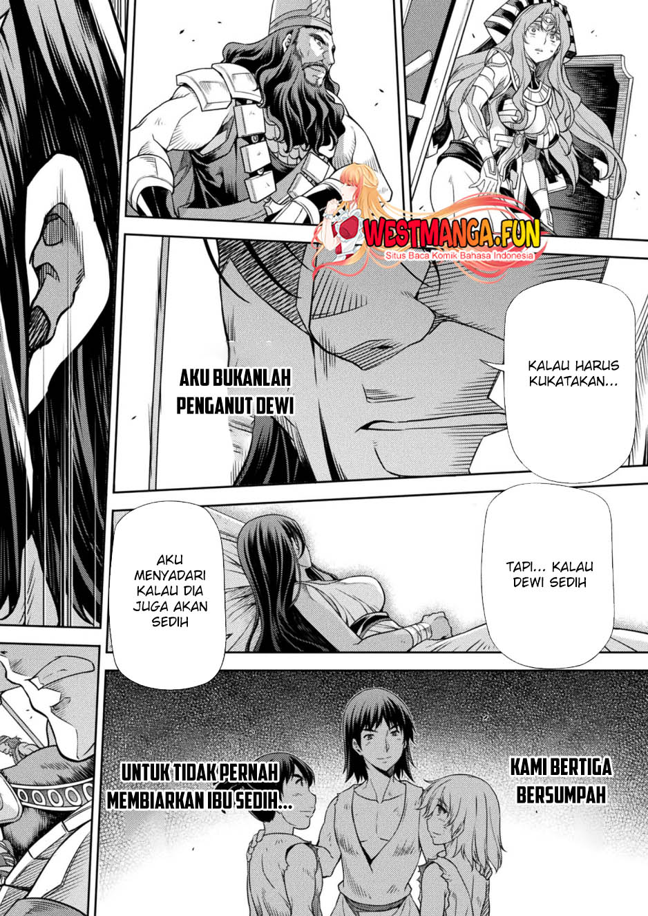 Ponkotsu Megami no Isekai Souseiroku Chapter 12 - halaman 55