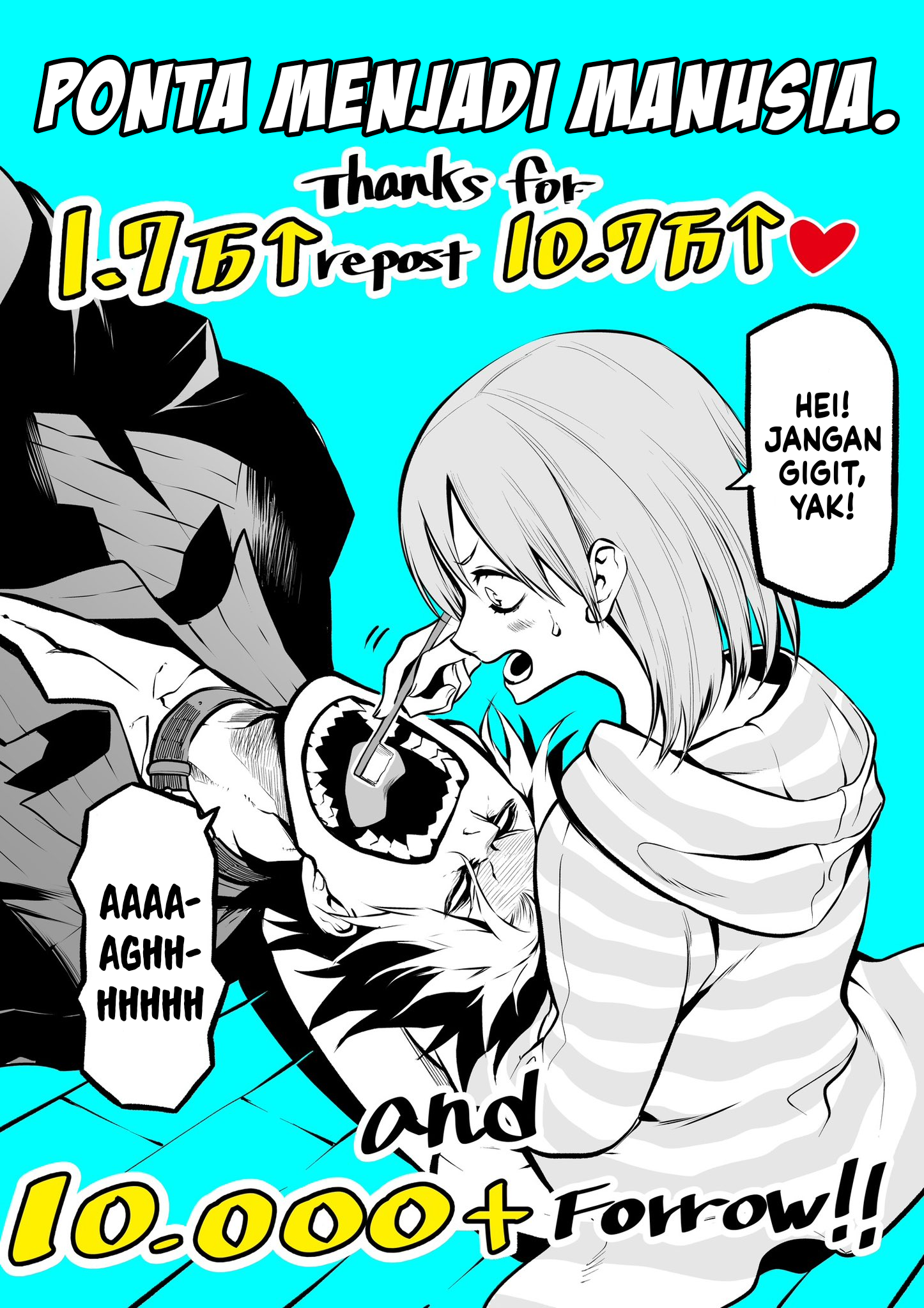 Ponta ga Hito ni Narimashite. Chapter 1 - halaman 8