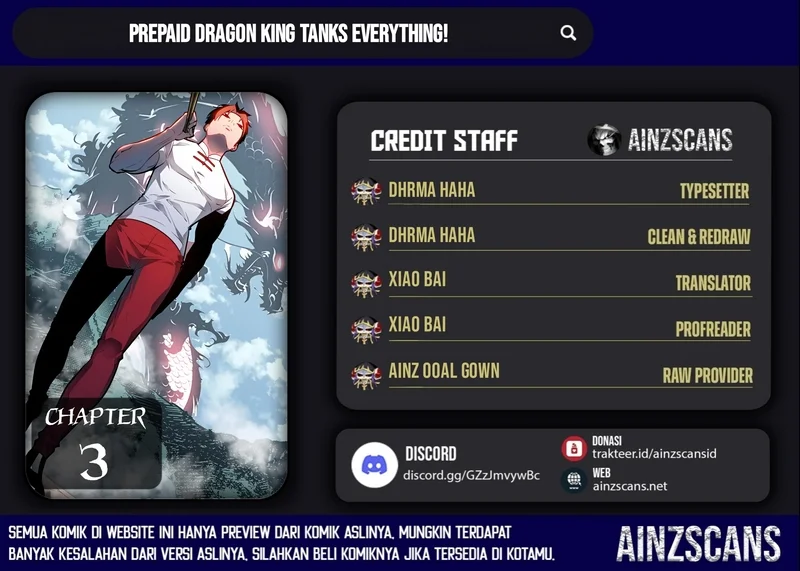Prepaid Dragon King Tanks Everything! Chapter 3 - halaman 1