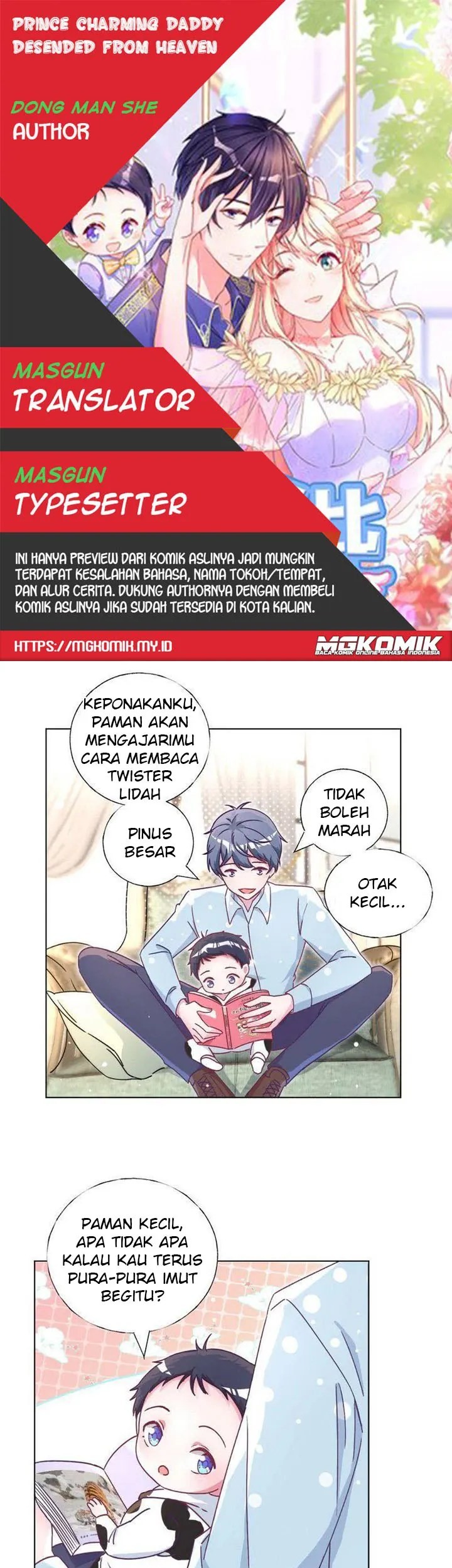 Prince charming daddy descended from heaven Chapter 24 - halaman 1