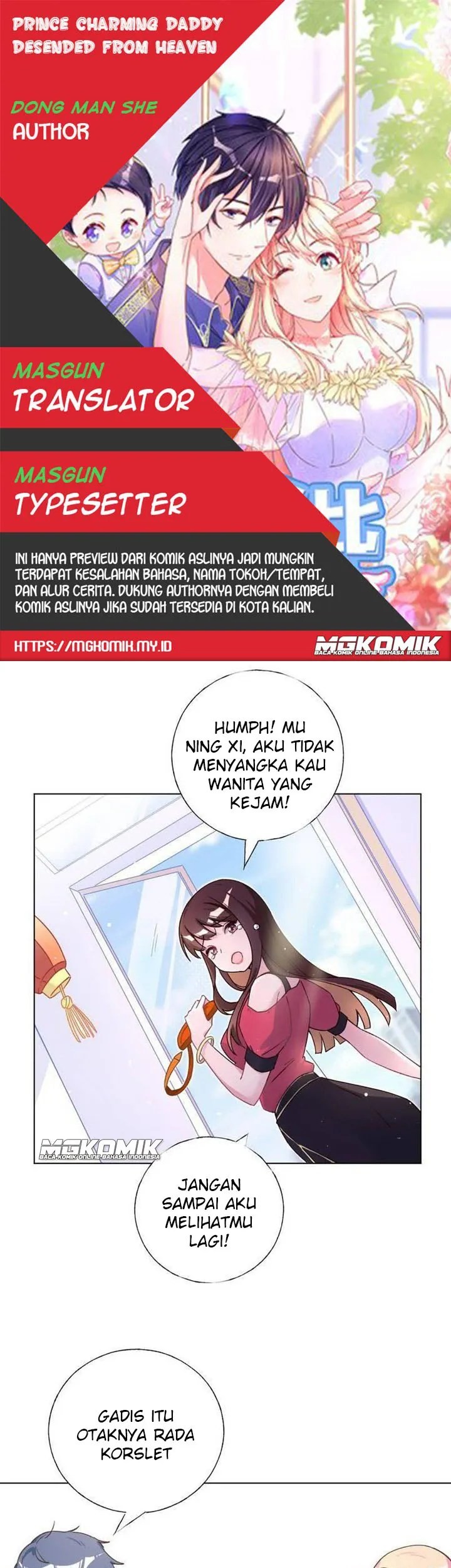 Prince charming daddy descended from heaven Chapter 28 - halaman 1