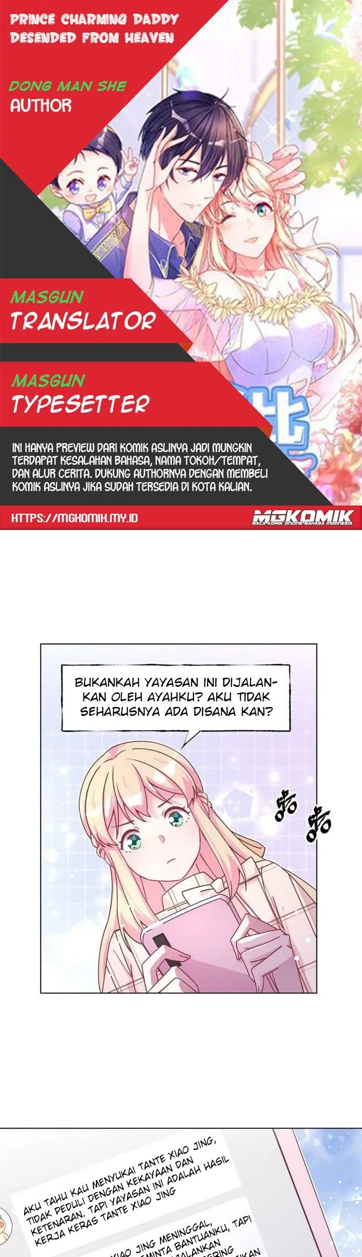Prince charming daddy descended from heaven Chapter 32 - halaman 1