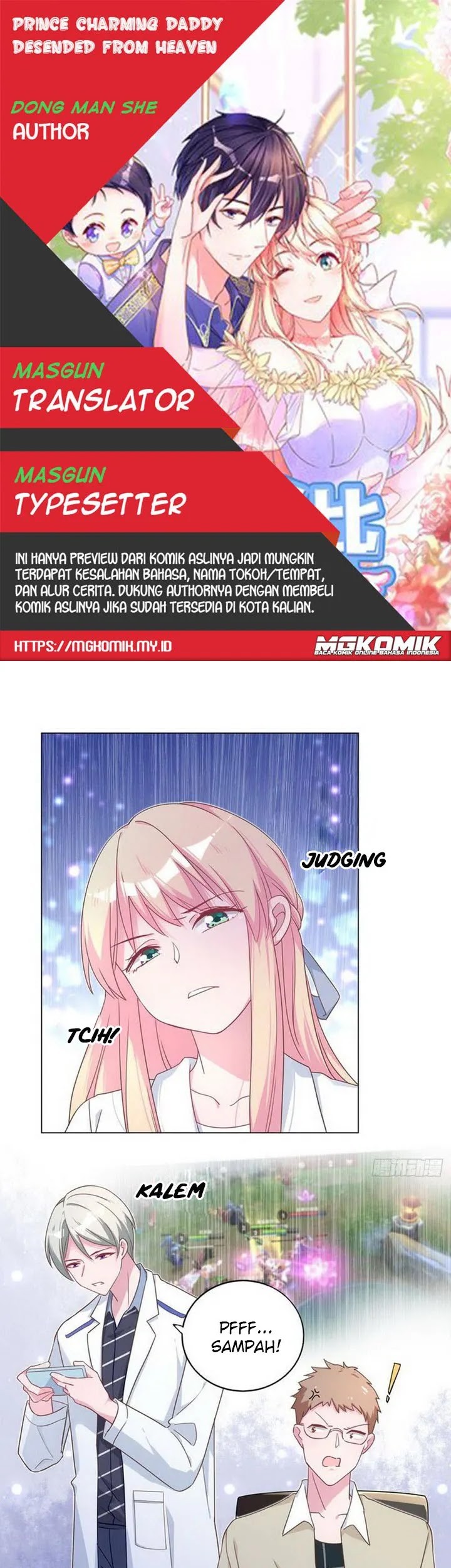 Prince charming daddy descended from heaven Chapter 69 - halaman 1