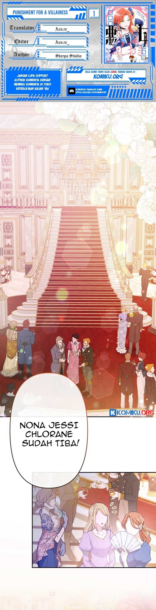 Punishment for a Villainess Chapter 1 - halaman 1