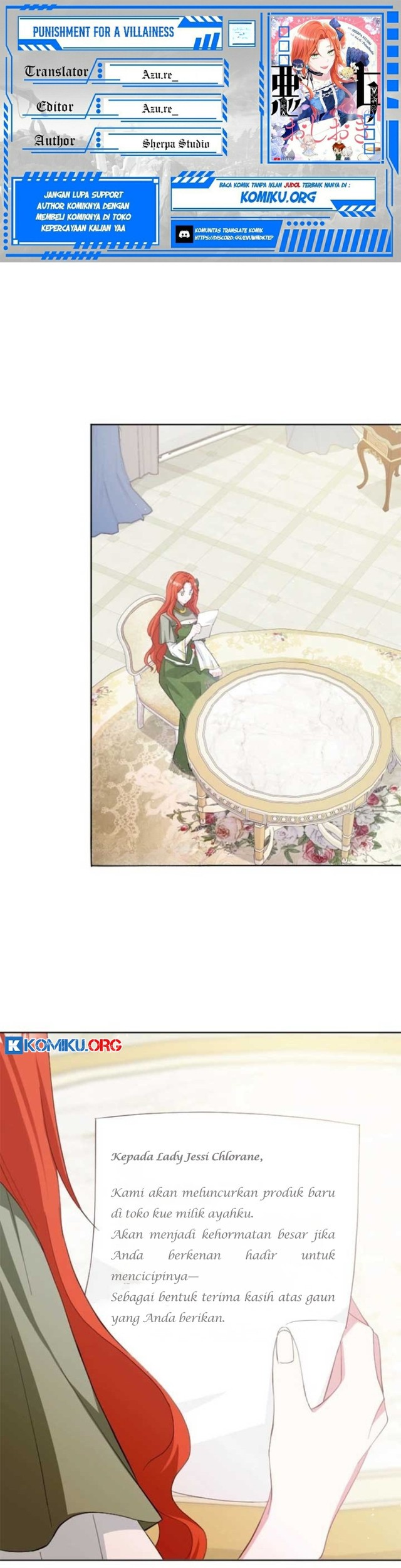 Punishment for a Villainess Chapter 6 - halaman 1