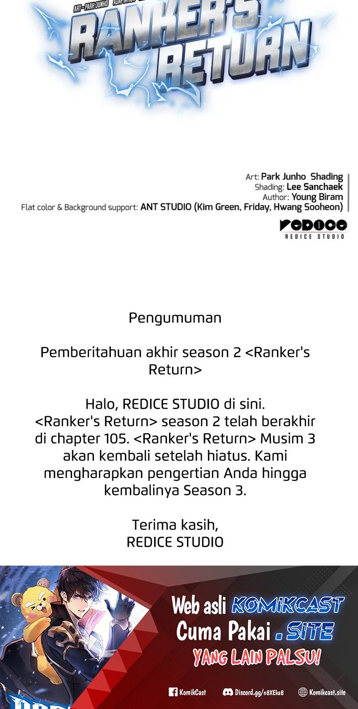 Ranker’s Return (Remake) Chapter 105 - halaman 101