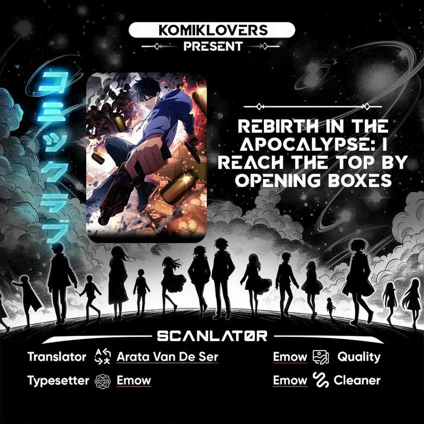 Rebirth in the Apocalypse: I Reach the Top by Opening Boxes Chapter 4 - halaman 1