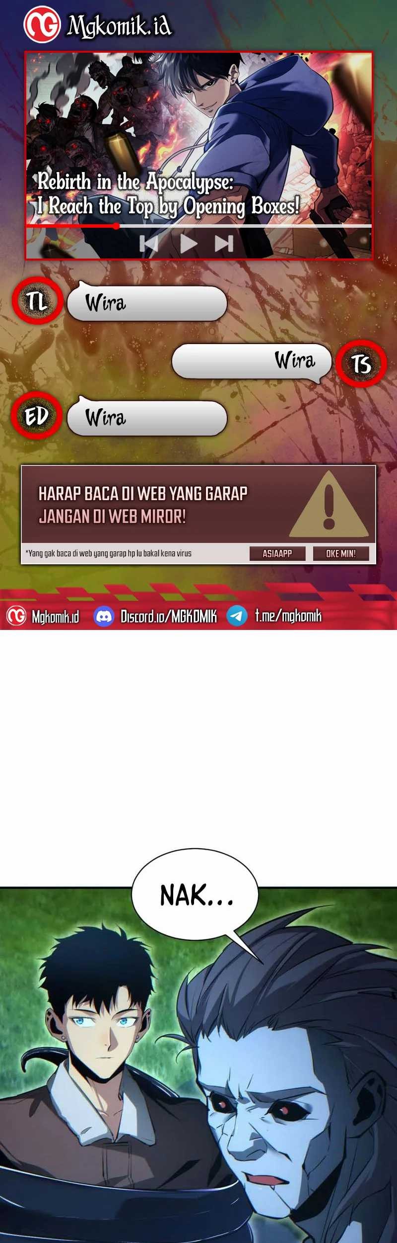 Rebirth in the Apocalypse: I Reach the Top by Opening Boxes Chapter 42 - halaman 1