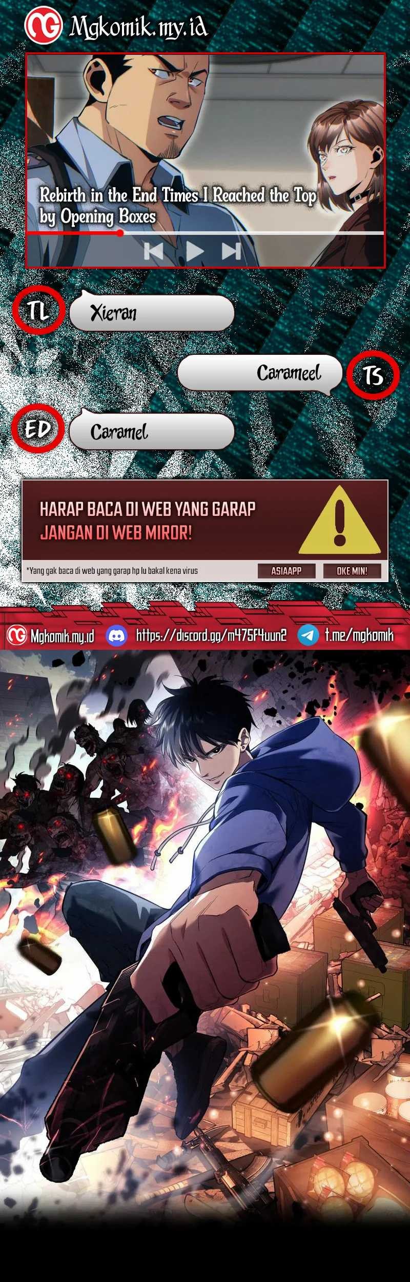 Rebirth in the Apocalypse: I Reach the Top by Opening Boxes Chapter 50 - halaman 1