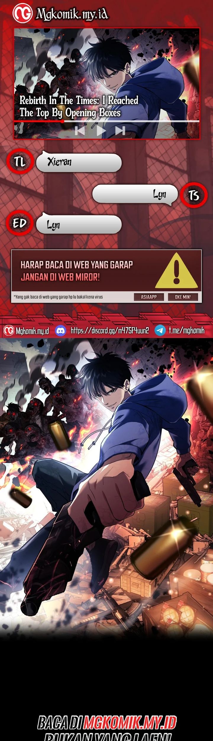 Rebirth in the Apocalypse: I Reach the Top by Opening Boxes Chapter 62 - halaman 1