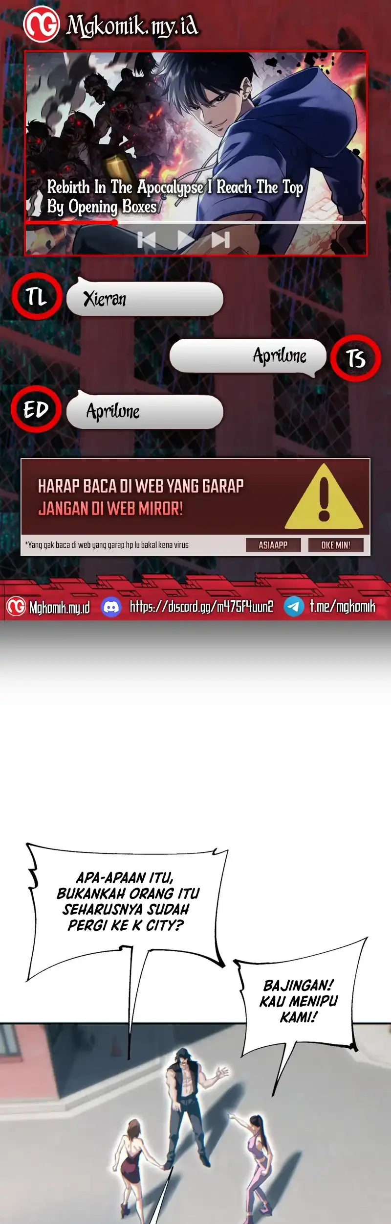 Rebirth in the Apocalypse: I Reach the Top by Opening Boxes Chapter 66 - halaman 1