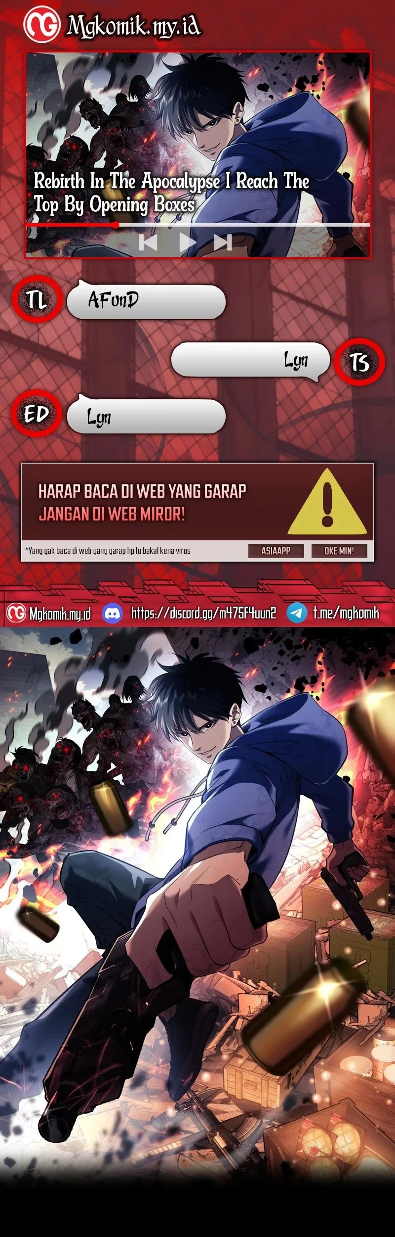 Rebirth in the Apocalypse: I Reach the Top by Opening Boxes Chapter 67 - halaman 1