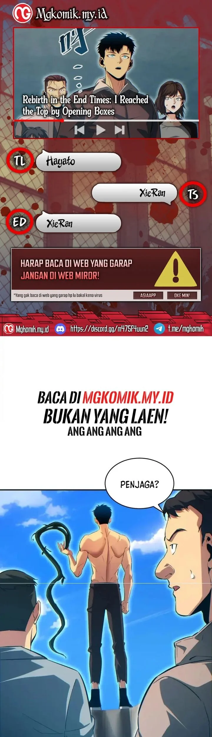 Rebirth in the Apocalypse: I Reach the Top by Opening Boxes Chapter 83 - halaman 1