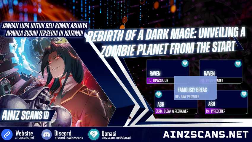 Rebirth of a Dark Mage: Unveiling a Zombie Planet from the Start Chapter 1 - halaman 1