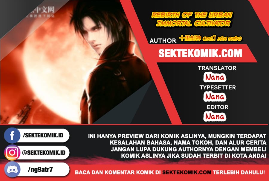 Rebirth Of The Urban Immortal Cultivator Chapter 719 - halaman 1