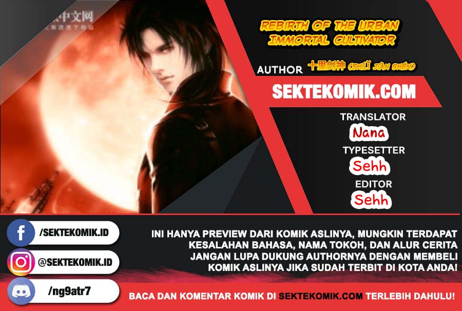 Rebirth Of The Urban Immortal Cultivator Chapter 721 - halaman 1
