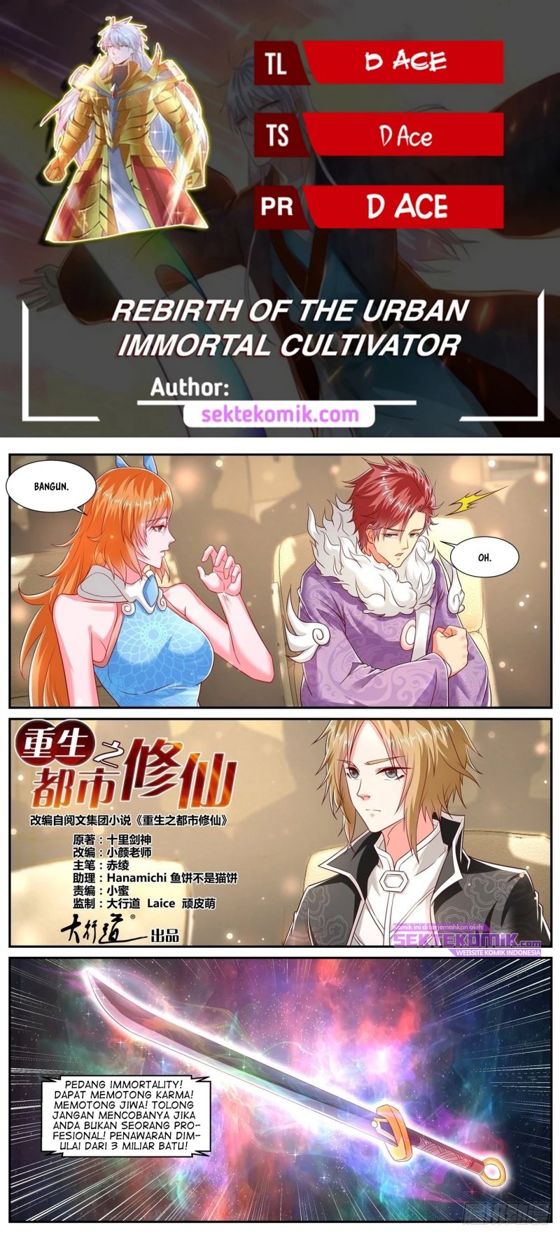 Rebirth Of The Urban Immortal Cultivator Chapter 728 - halaman 1