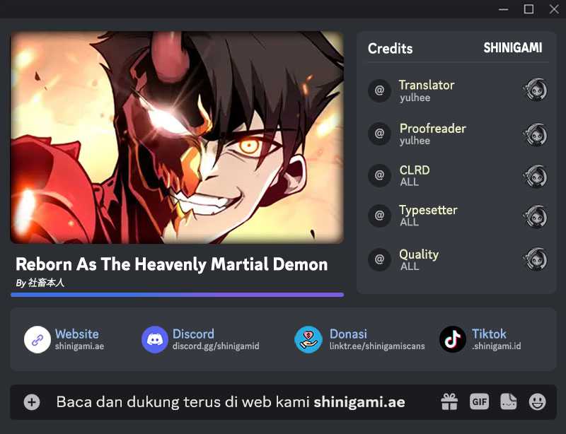 Reborn as a Heavenly Martial Demon Chapter 11 - halaman 1