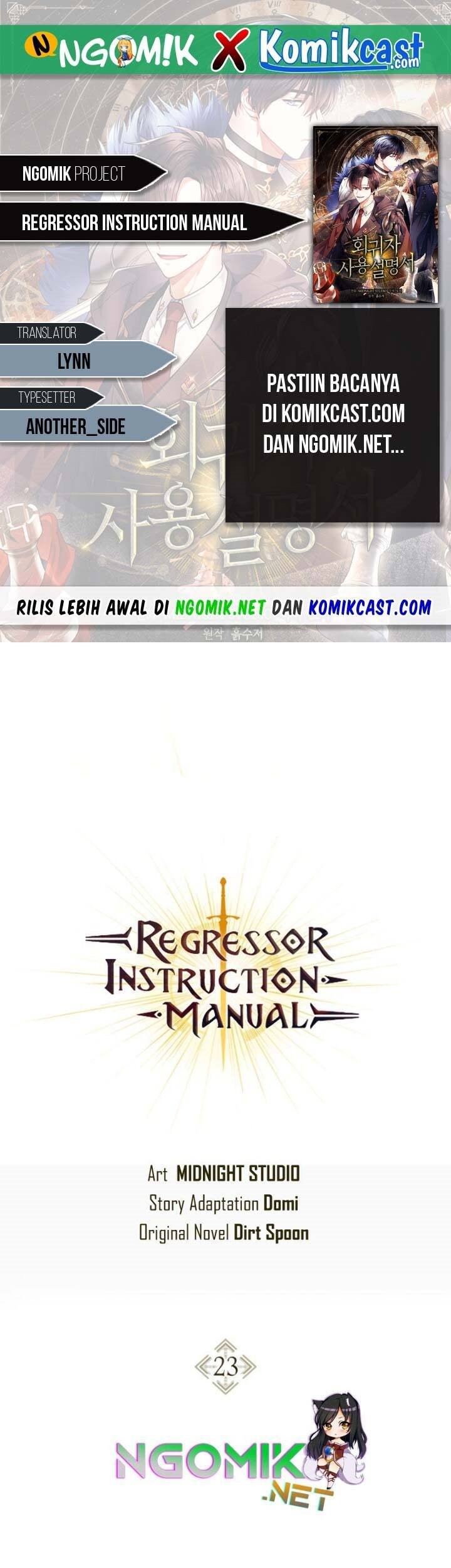 Regressor Instruction Manual Chapter 23 - halaman 1