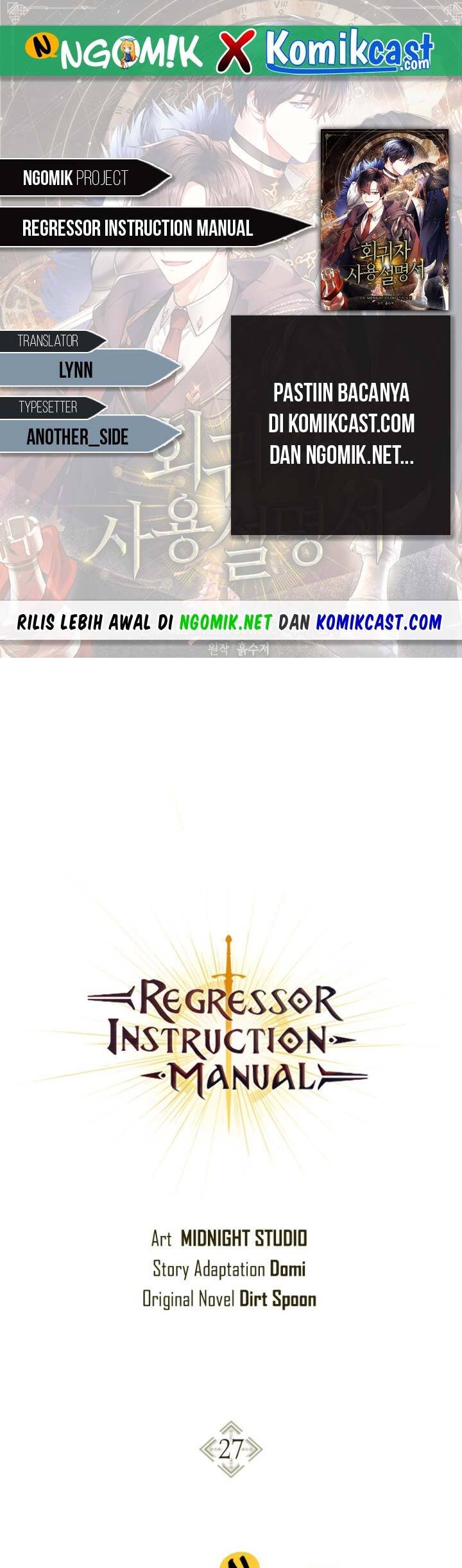 Regressor Instruction Manual Chapter 27 - halaman 1