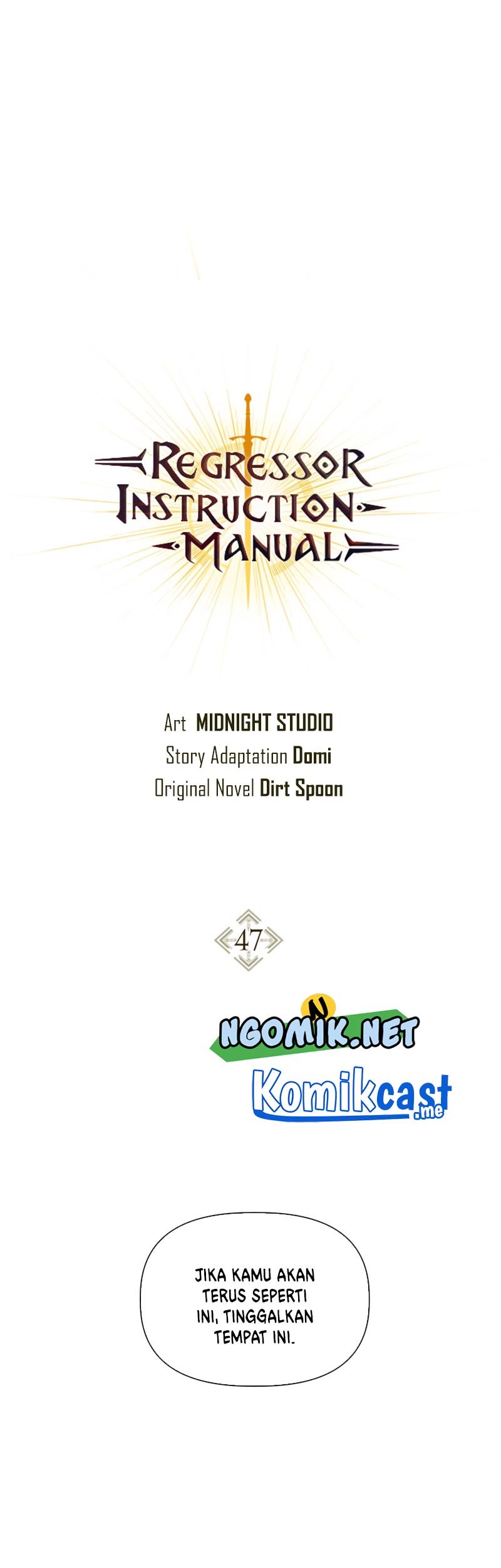 Regressor Instruction Manual Chapter 47 - halaman 1