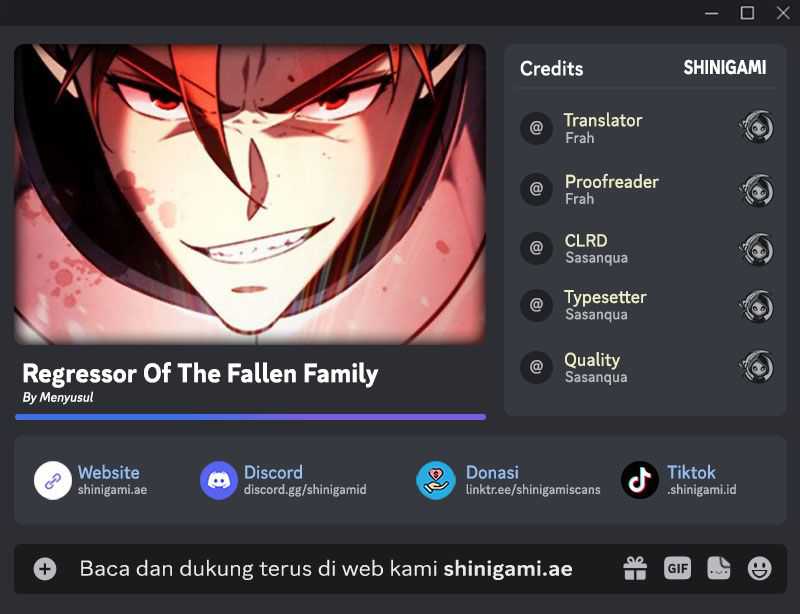 Regressor Of The Fallen Family Chapter 1 - halaman 1