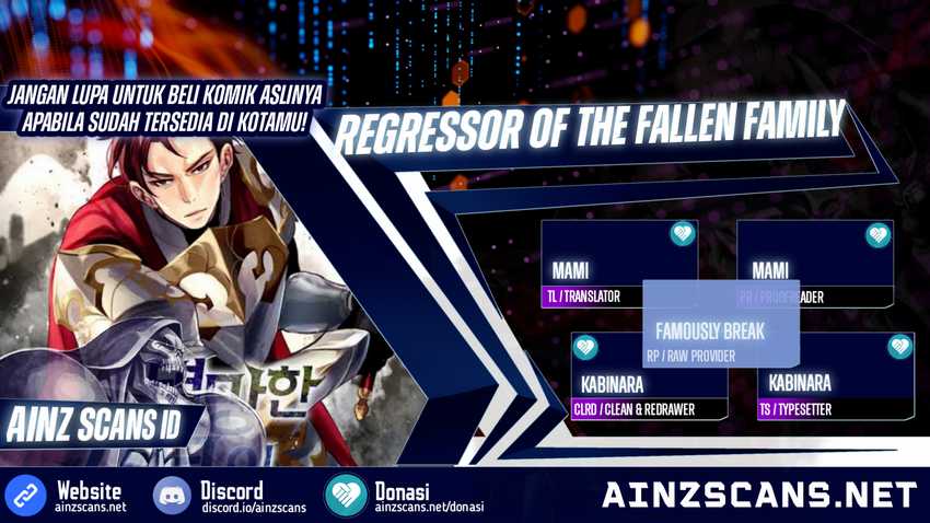 Regressor Of The Fallen Family Chapter 59 - halaman 1