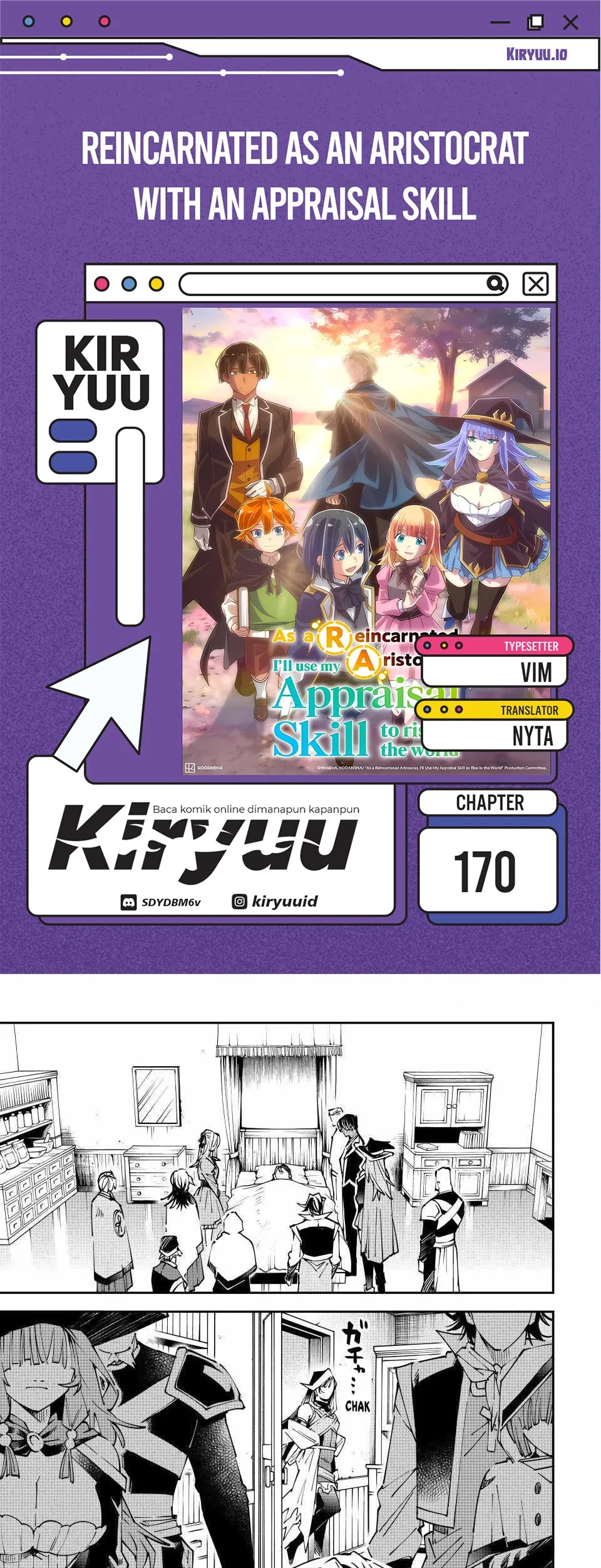 Reincarnated as an Aristocrat with an Appraisal Skill Chapter 170 - halaman 1