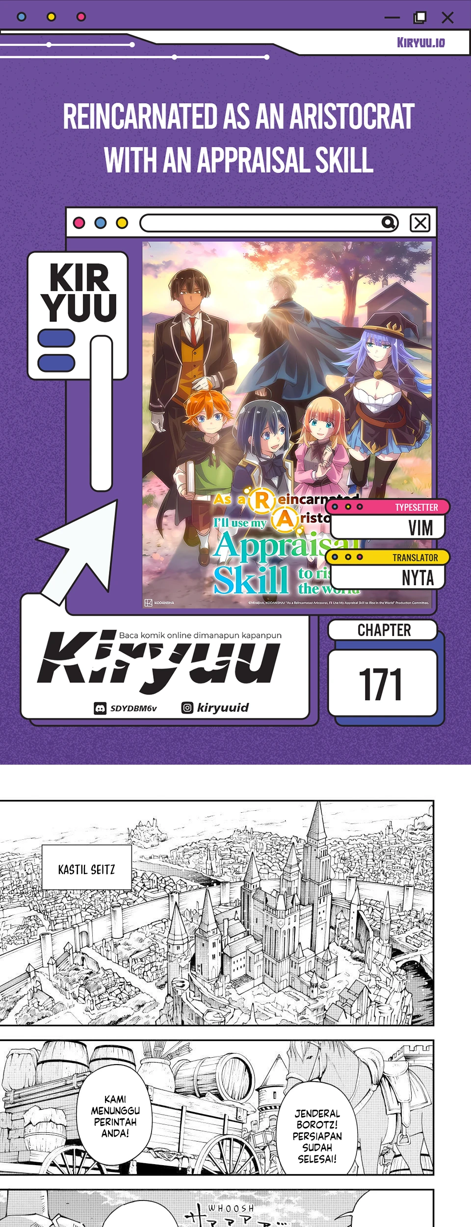 Reincarnated as an Aristocrat with an Appraisal Skill Chapter 171 - halaman 1