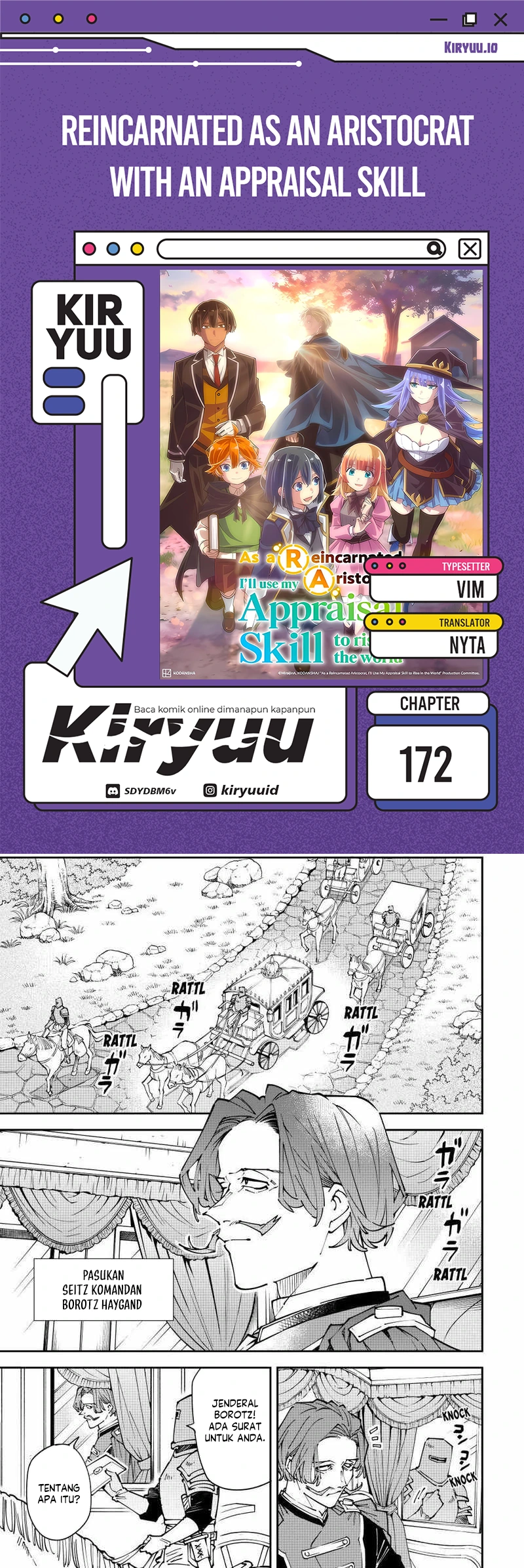 Reincarnated as an Aristocrat with an Appraisal Skill Chapter 172 - halaman 1