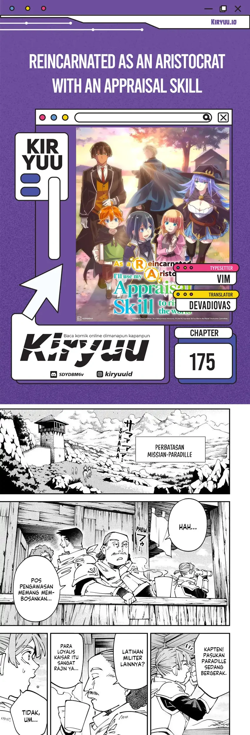 Reincarnated as an Aristocrat with an Appraisal Skill Chapter 175 - halaman 1